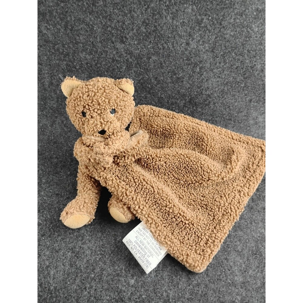 SL Home Fashions SO DREAMY Plush Brown Sherpa Teddy Bear Security Blanket Lovey